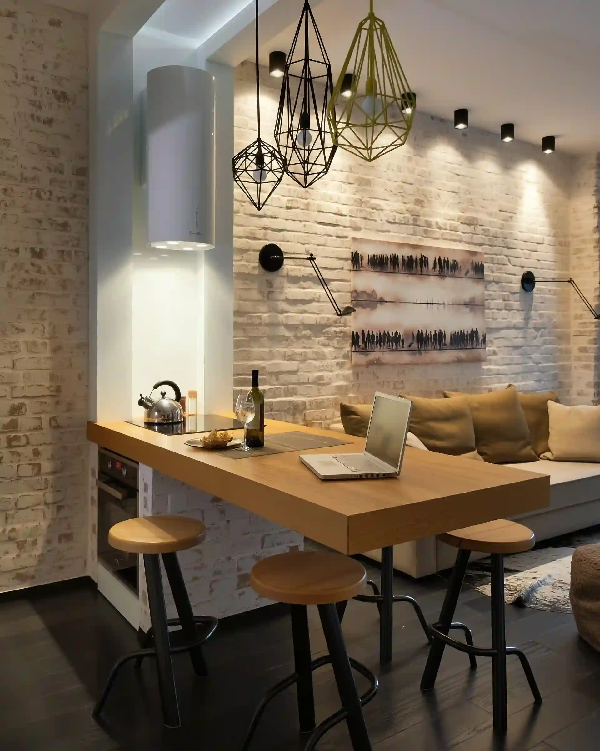 Барный стол в стиле лофт